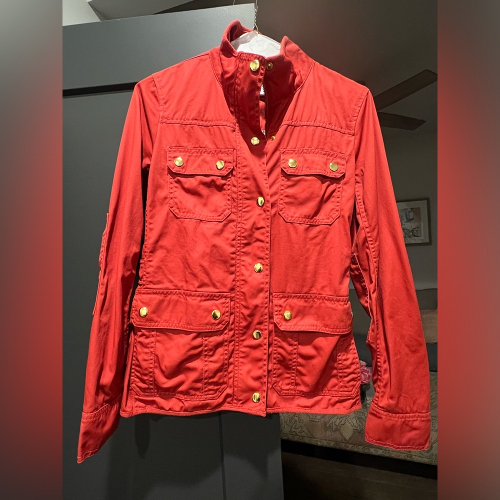 J Crew relaxed boyfriend utility jacket